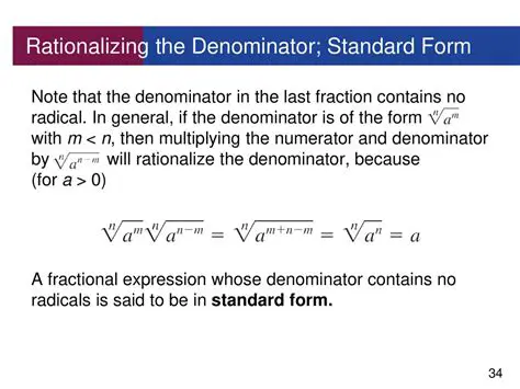 Rationalizing the First Denominator