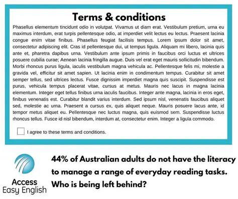 Read the terms and conditions