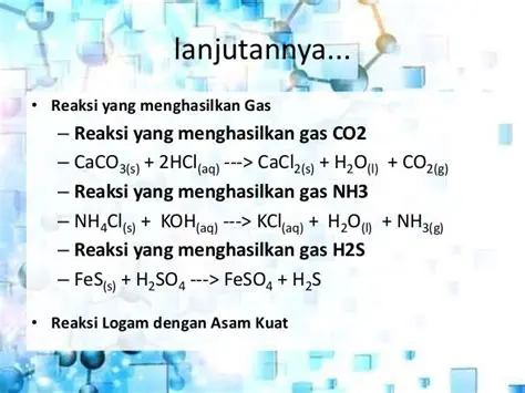 Reaksi Kimia yang Menghasilkan Gas