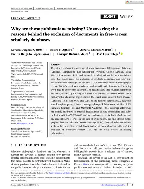 Reasons Behind the Exclusion