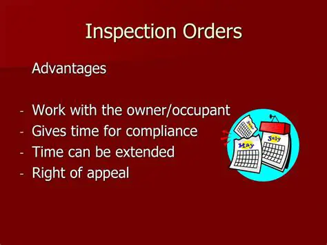 Reasons for Increasing Inspection Orders
