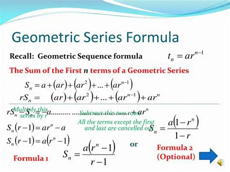 Recall the Formula for the Sum of a Geometric Series