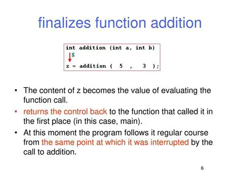 Recalling Function Addition