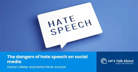Recognizing the dangers of hate speech and propaganda