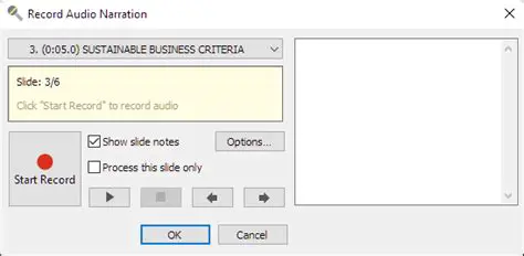 Record and Add Audio Narration
