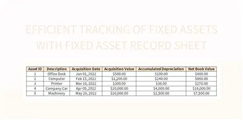 Record and Track Fixed Assets