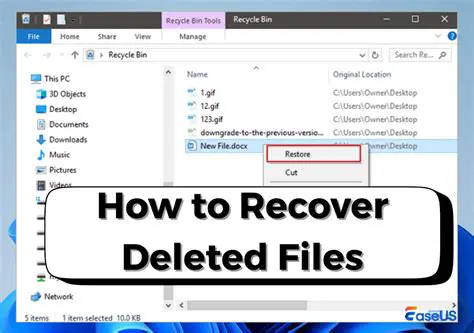 Recovery of Lost and Deleted Files