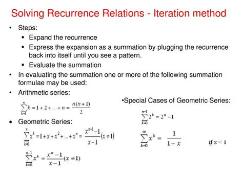 Recurrence Relations Approach