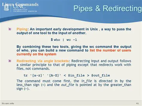 Redirecting system commands