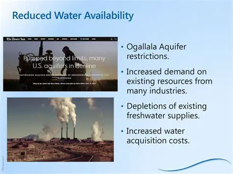 Reduced water availability