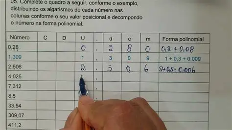 Registre o Valor Opcional de Cada Algarismo