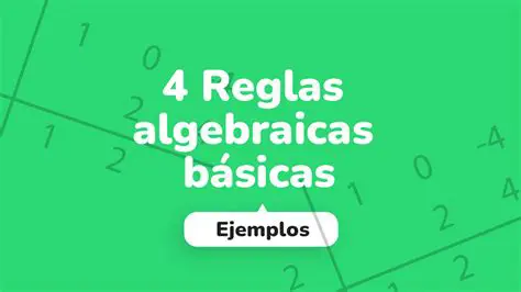 Reglas de las Operaciones Algebraicas
