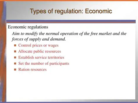 Regulation in an Economic System
