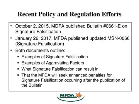 Regulation of Falsification Crimes