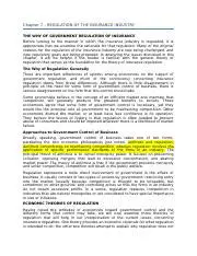 Regulation of the insurance industry