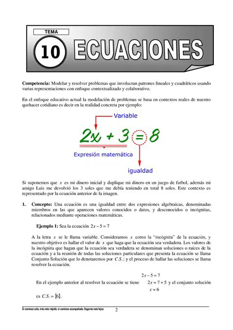 Relacionando las Ecuaciones 1 y 2