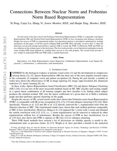 Relationship between the nuclear norm and the Frobenius norm