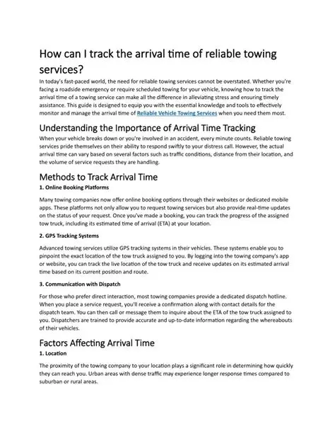 Reliable contrast arrival time