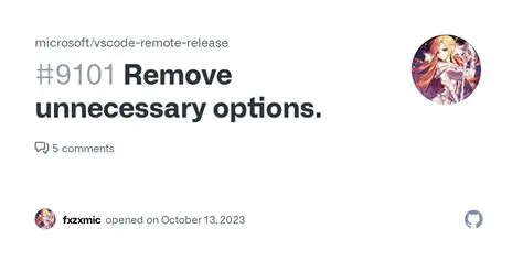 Remove unnecessary options