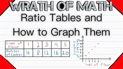 Representing the Ratio in a Table