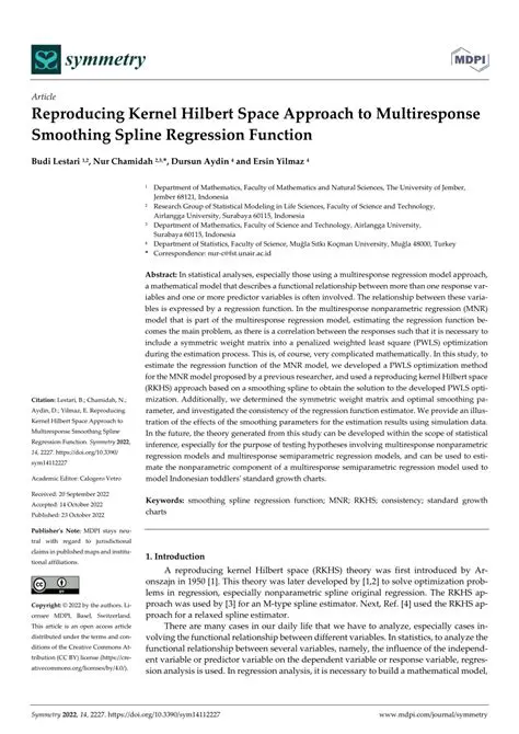 Reproducing Kernel Hilbert Space