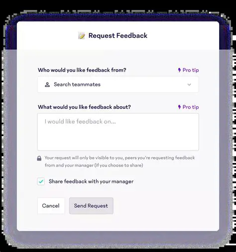 Request feedback and input