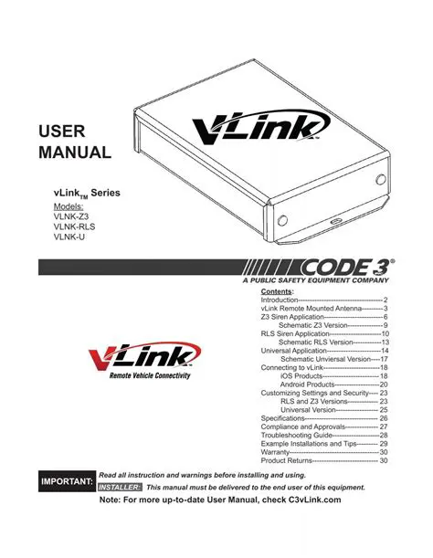 Requirements for vLink Installation
