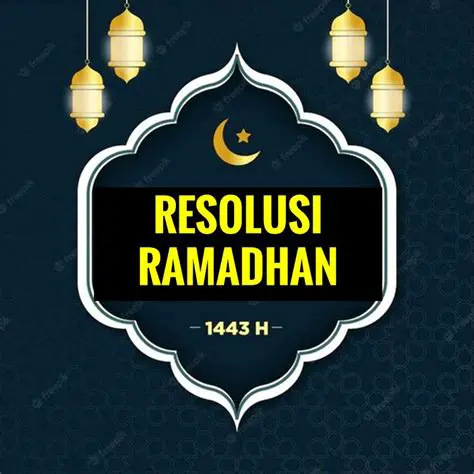 Resolusi Aku Selama Bulan Ramadhan