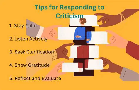 Responding to Criticism and Suggestions