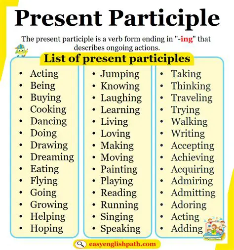 Revamping Sentences with Present Participle