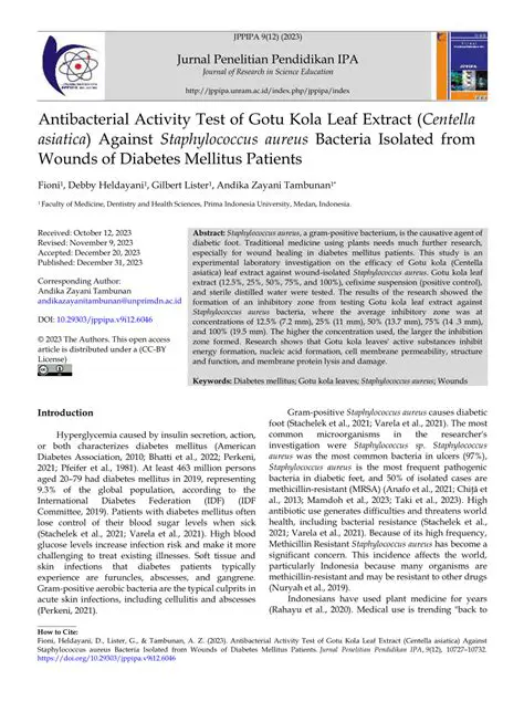 Reveal the Role of Gotu Kola Leaf Extract in Preventing Dysplasia