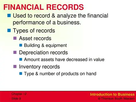 Review of financial records