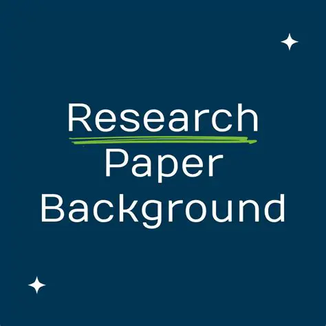 Review your research background