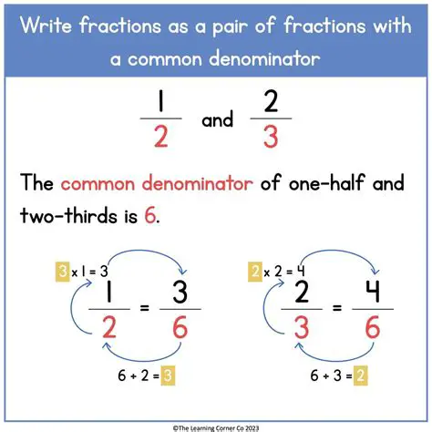 Rewriting Fractions with a Common Denominator