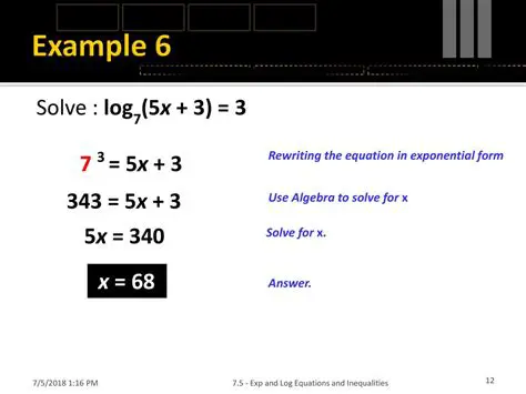 Rewriting the Equation in Exponential Form