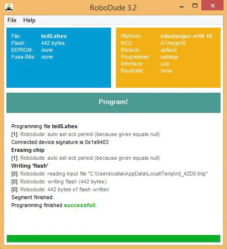 RoboDude Programming Software