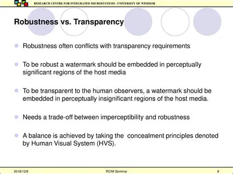 Robustness and Transparency