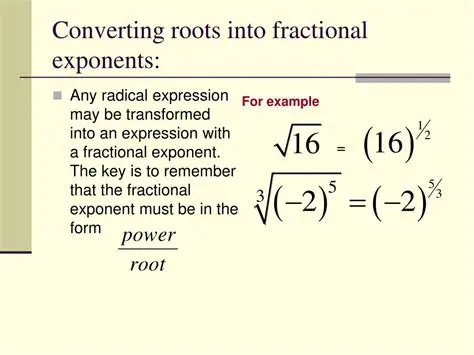 Rules for Converting Expressions to Radical Form