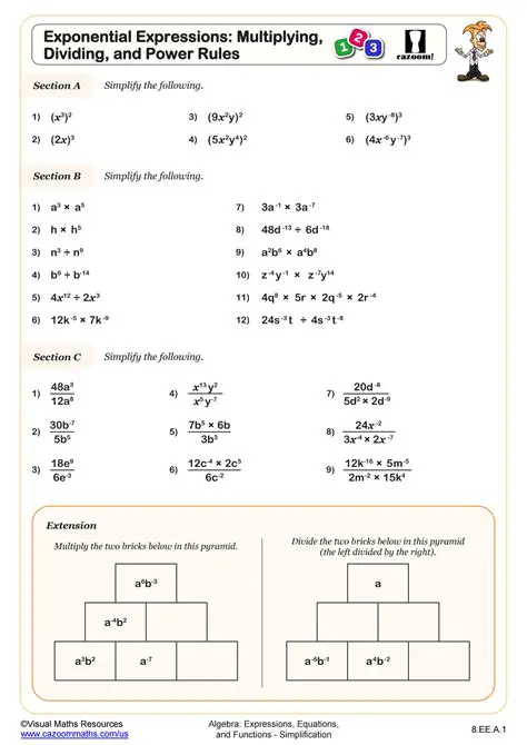 Rules for Expanding Exponential Expressions