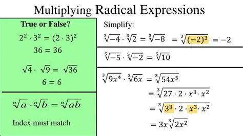 Rules of Radical Multiplication