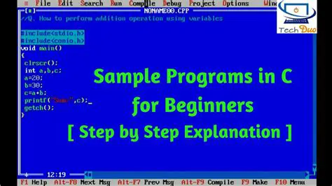 Sample programs and tutorials