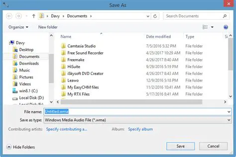 Save audio output as WAV file