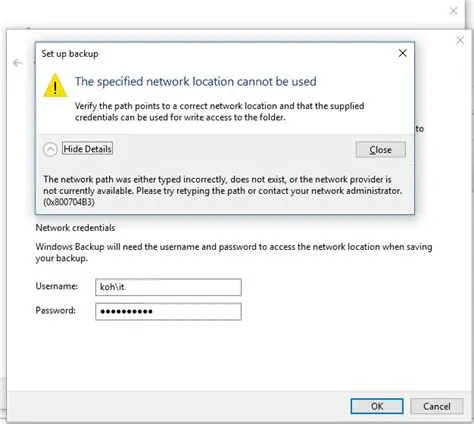 Saving to a network location