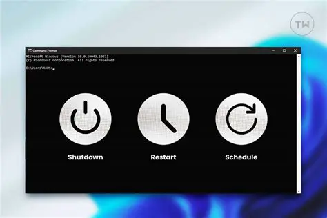 Schedule Restarting and Shutting Down
