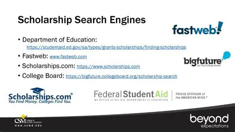Scholarship Search Engines