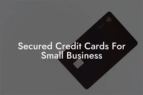 Secured Credit Card Providers