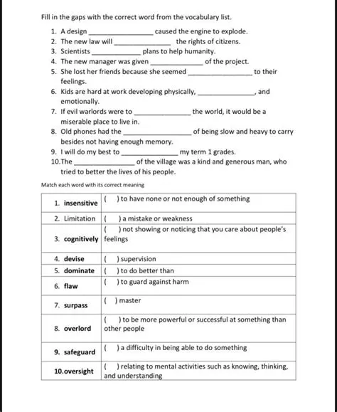 Selecting the Word from the List