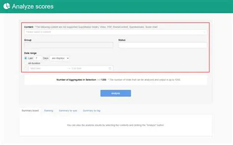 Selection of Analysis Method