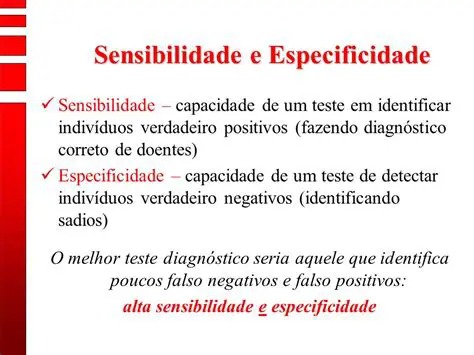 Sensibilidade e Especificidade