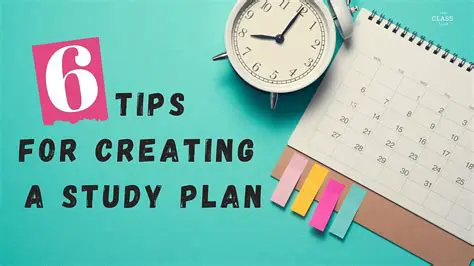Setting Goals and Creating a Study Plan